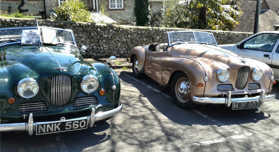 Jowett Jupiter pair at Broghton's Black Lion